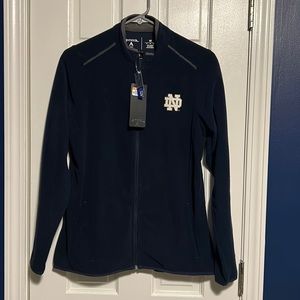 Navy Notre Dame zip up